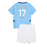 Maglie da calcio Manchester City Kevin De Bruyne #17 Prima Maglia Bambino 2024-25 Manica Corta (+ Pantaloni corti)